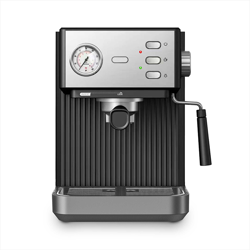 with pressure meter coffee maker
