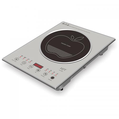 Glass plate induction cooktop