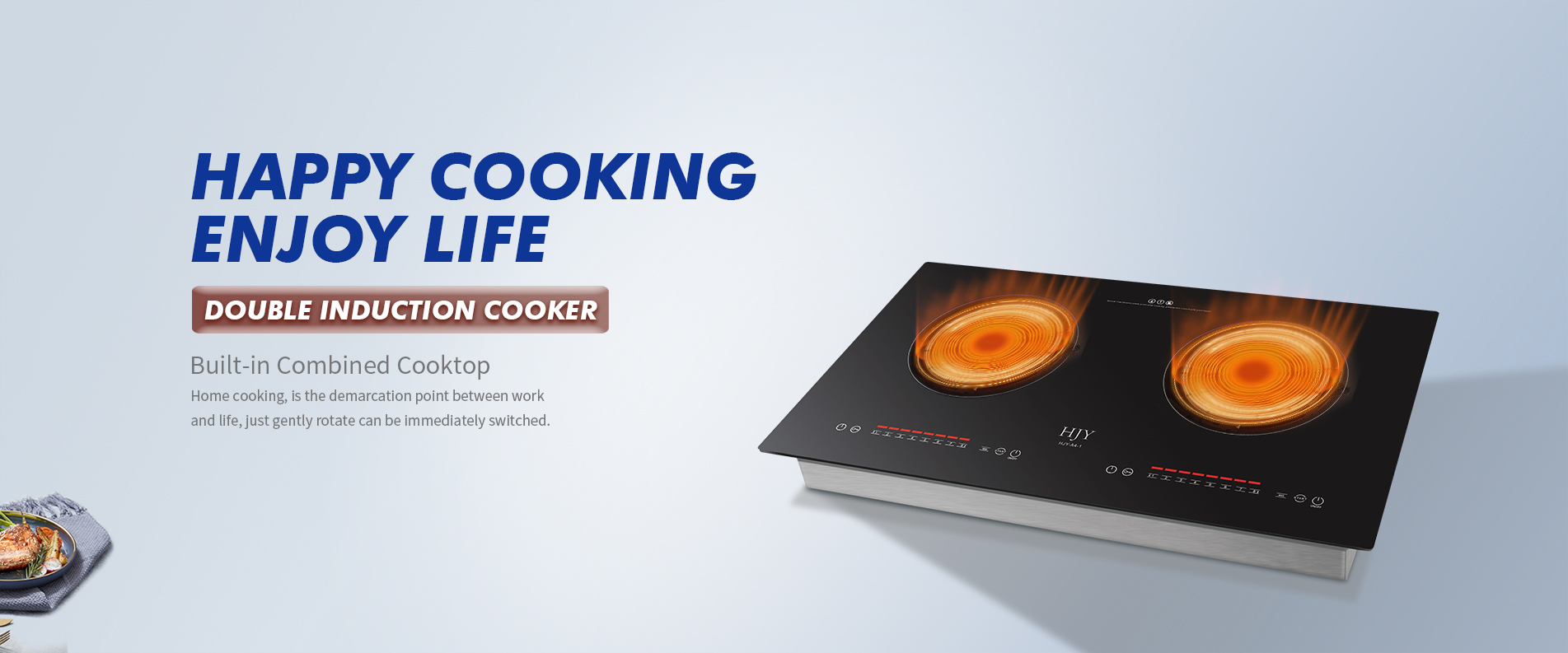Double head induction cooker