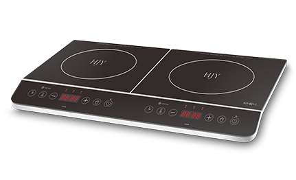 Cuisinière double à induction et infrarouge